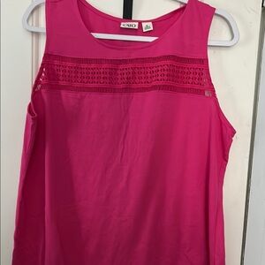 Women's Pink Sleeveless Top